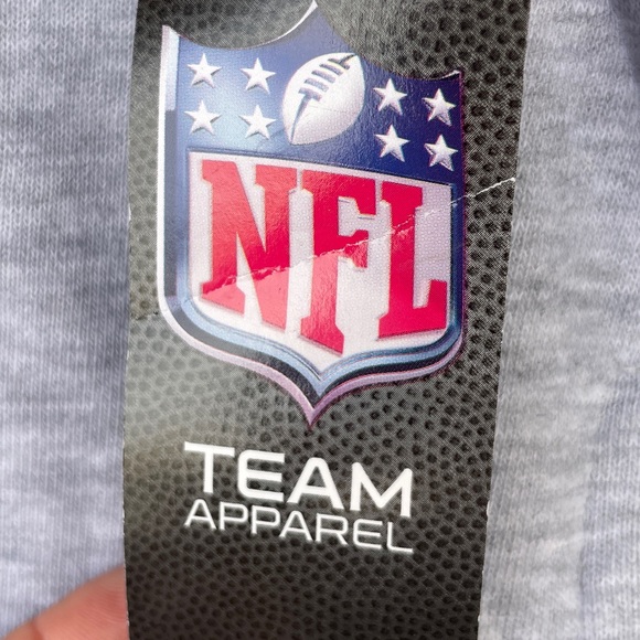 NFL Patriots Team Apparel Blue and Gray Sweatshirt NWT - Picture 3 of 11